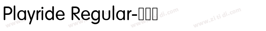 Playride Regular字体转换